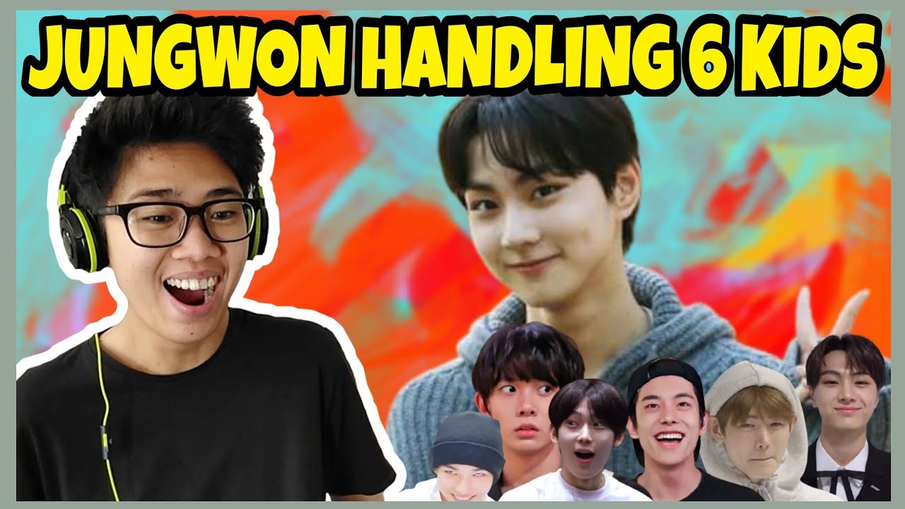 [ENHYPEN] JUNGWON HANDLING 6 KIDS REACTION