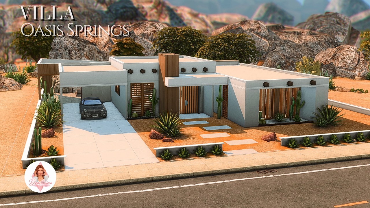 Oasis Springs Villa | The Sims 4 | Speedbuild