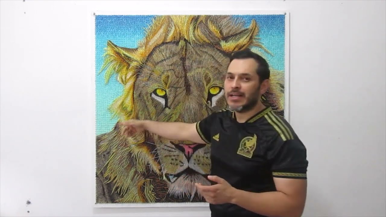 Tutorial de hilorama REALISTA (StringArt realista) por Luis Lira