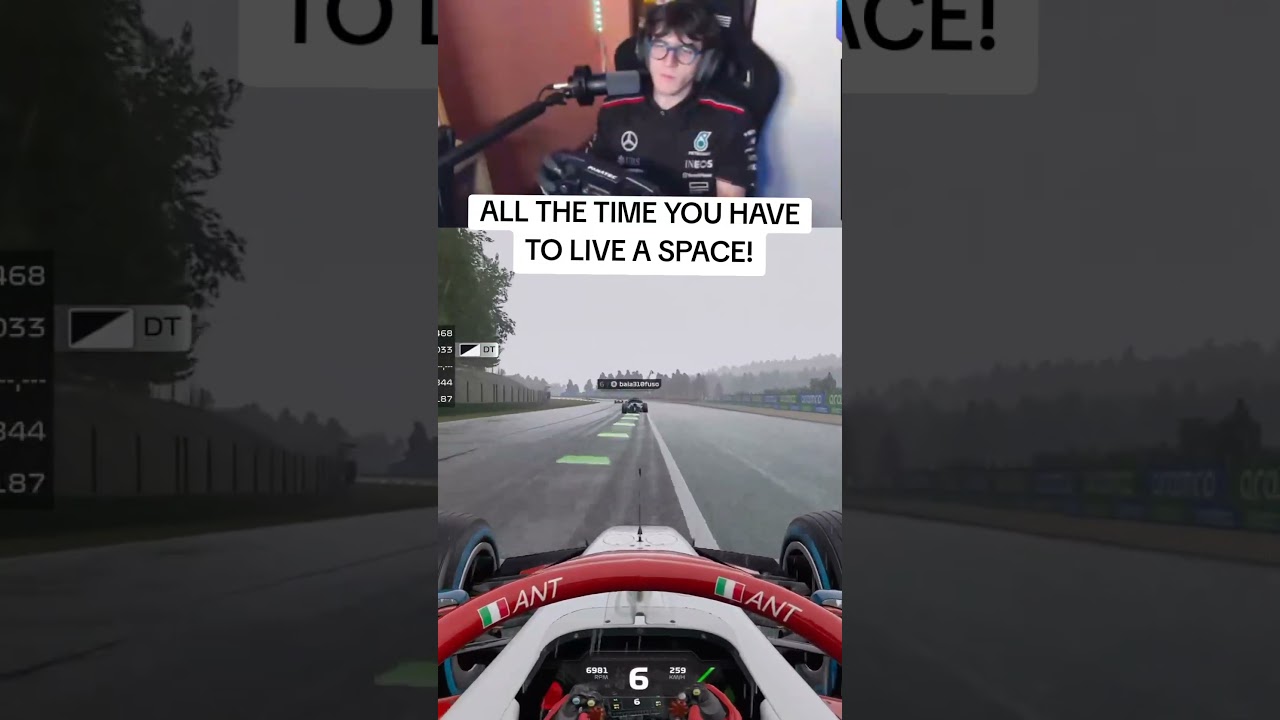 ALL THE TIME YOU HAVE TO LEAVE A SPACE #f124online #f1online #f1crash #f1gamplay #f124 #f1game