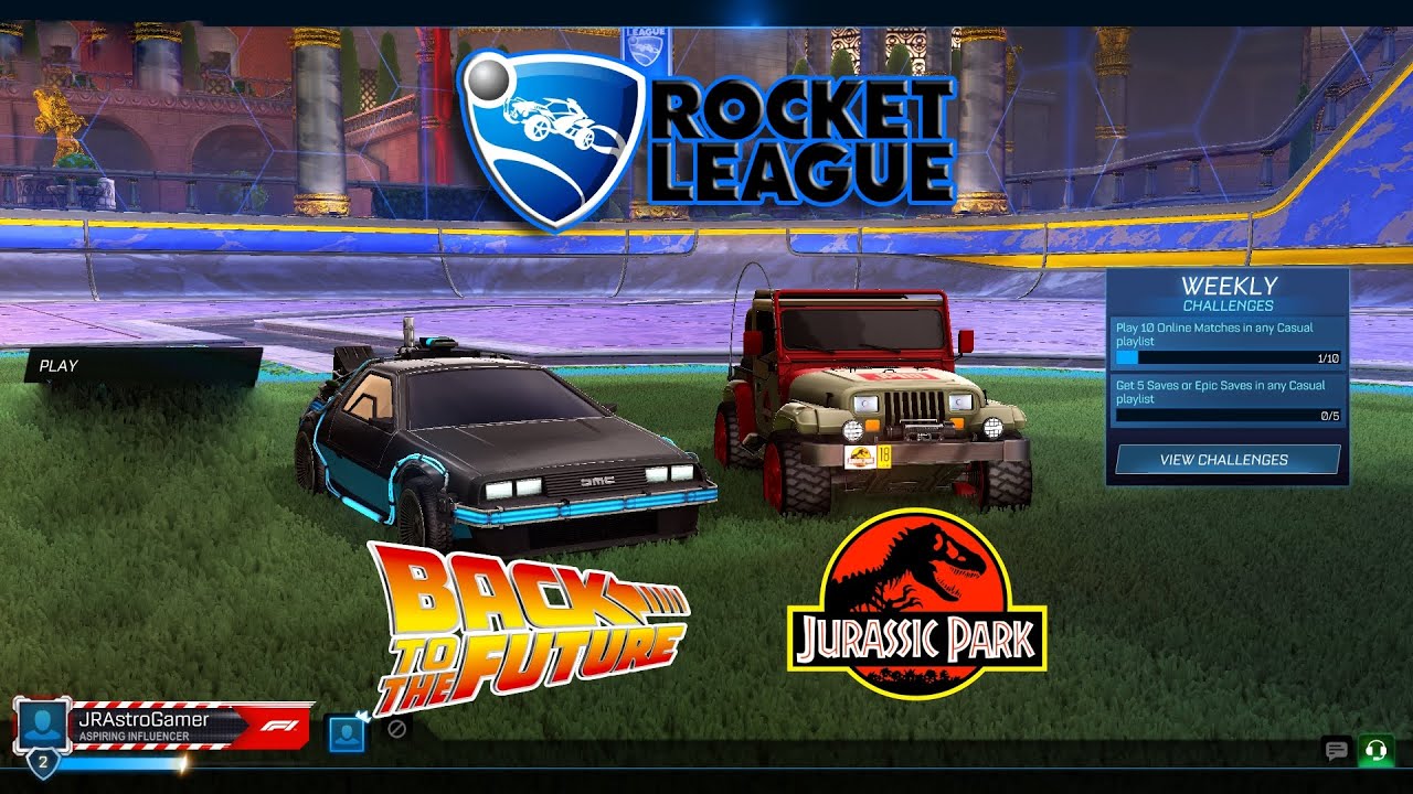 80's Cars Competing Against Other People In Rocket League