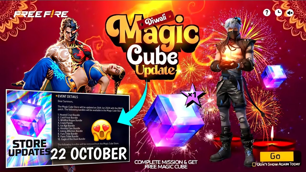22 October🔥 Magic Cube Store Update | Magic Cube New Bundles Free Fire | Free Fire Magic Cube Update