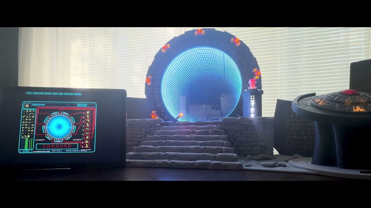 Dialing to Destiny  ----  the extra ZPM lights up along with an additional LED.