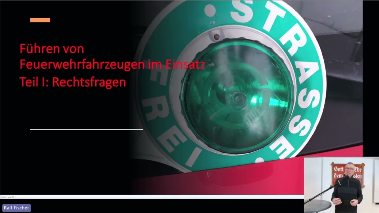 FIRE-Abend | Kraftfahrerbelehrung §35/38stVo