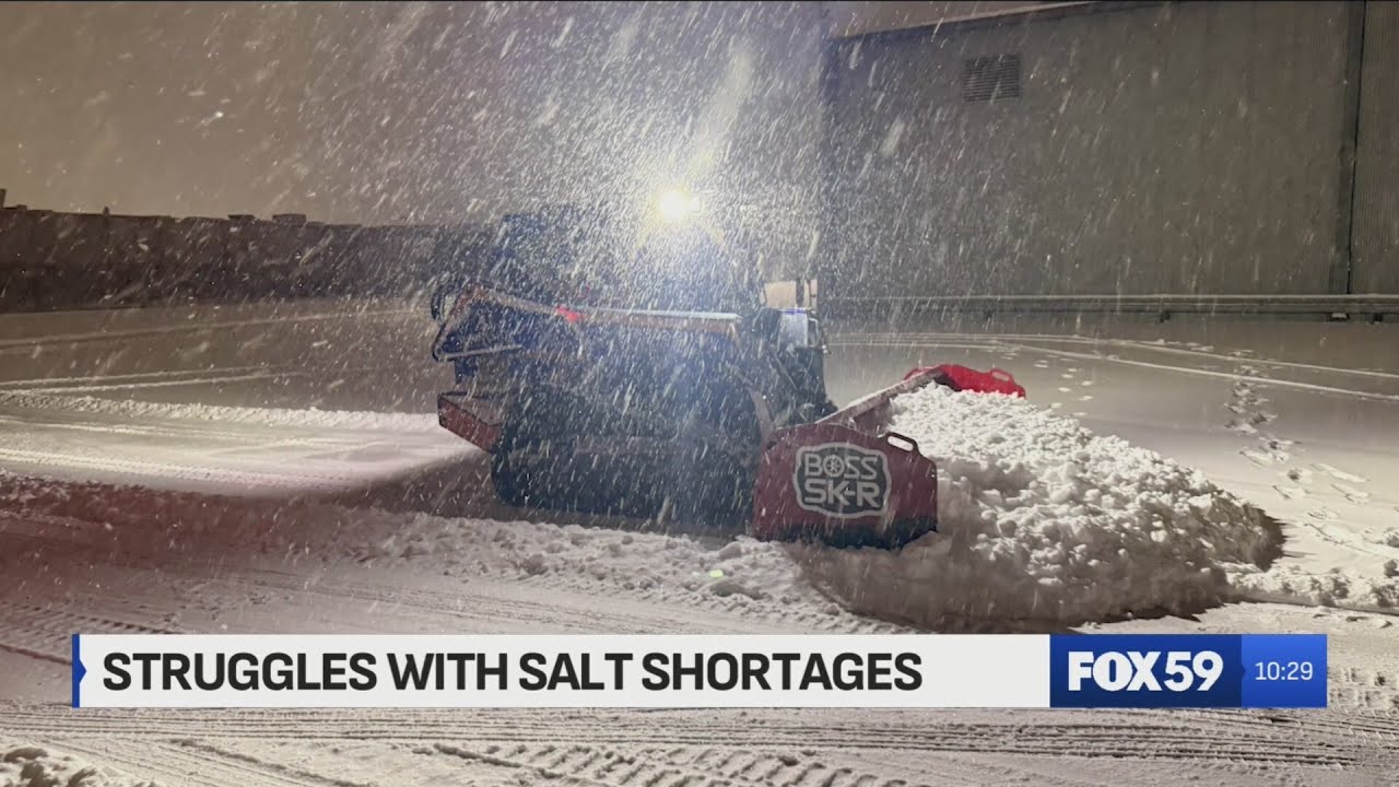 ‘It’s been tough’: Snow removal contractors face salt shortage amid above-average snowfall season