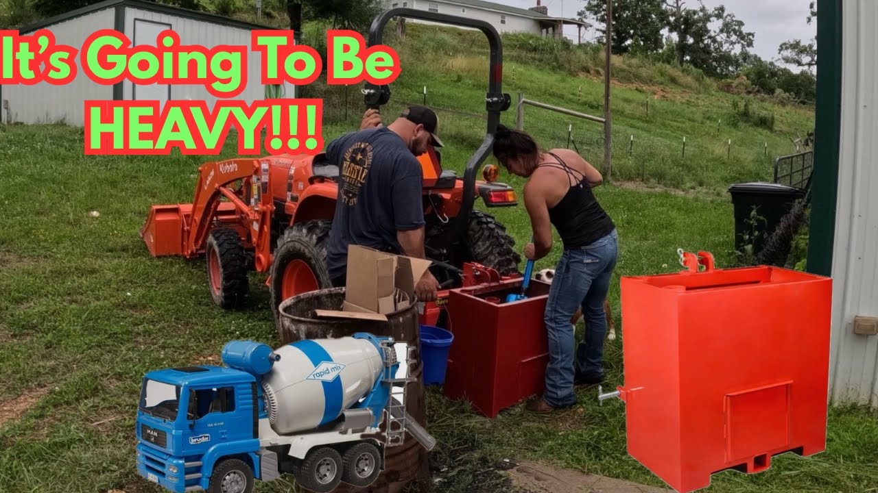 Ballast Box Upgrade + Homestead Cleanup | Kubota Tractor Work & Weed Wacking Day