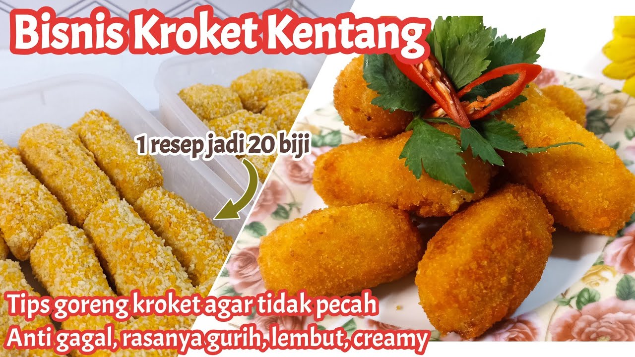 KROKET BELANDA l Resep kroket kentang isi ayam l TIPS Kroket anti retak & pecah saat digoreng