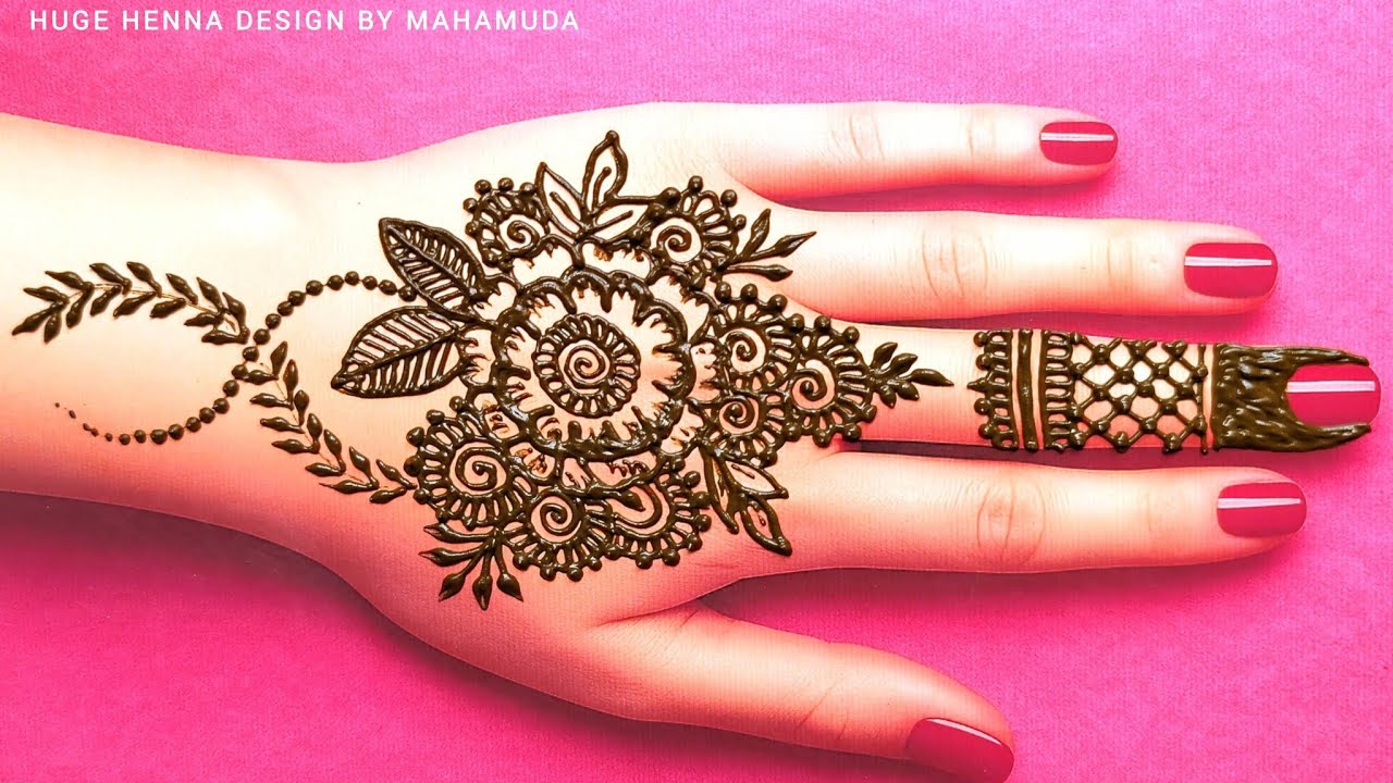 New Year Special Mehndi Design For Back Hand 🌿Simple Henna Design 🌿 Unique Mehndi Design 