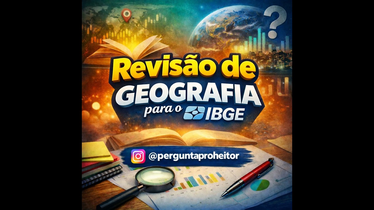 Revisão Estratégica de Geografia em Questões - IBGE 2026
