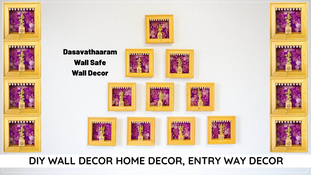DIY Home Decor | Dashavataram | DIY Wall Decor | DIY wall safe Decor | Indian Home Decor | Homedecor