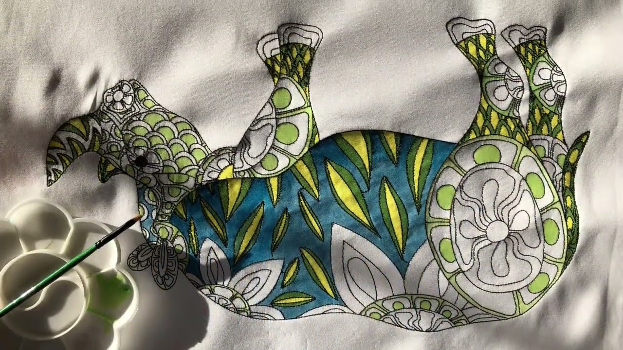 How to Color the Animals Gone Zen Rhino