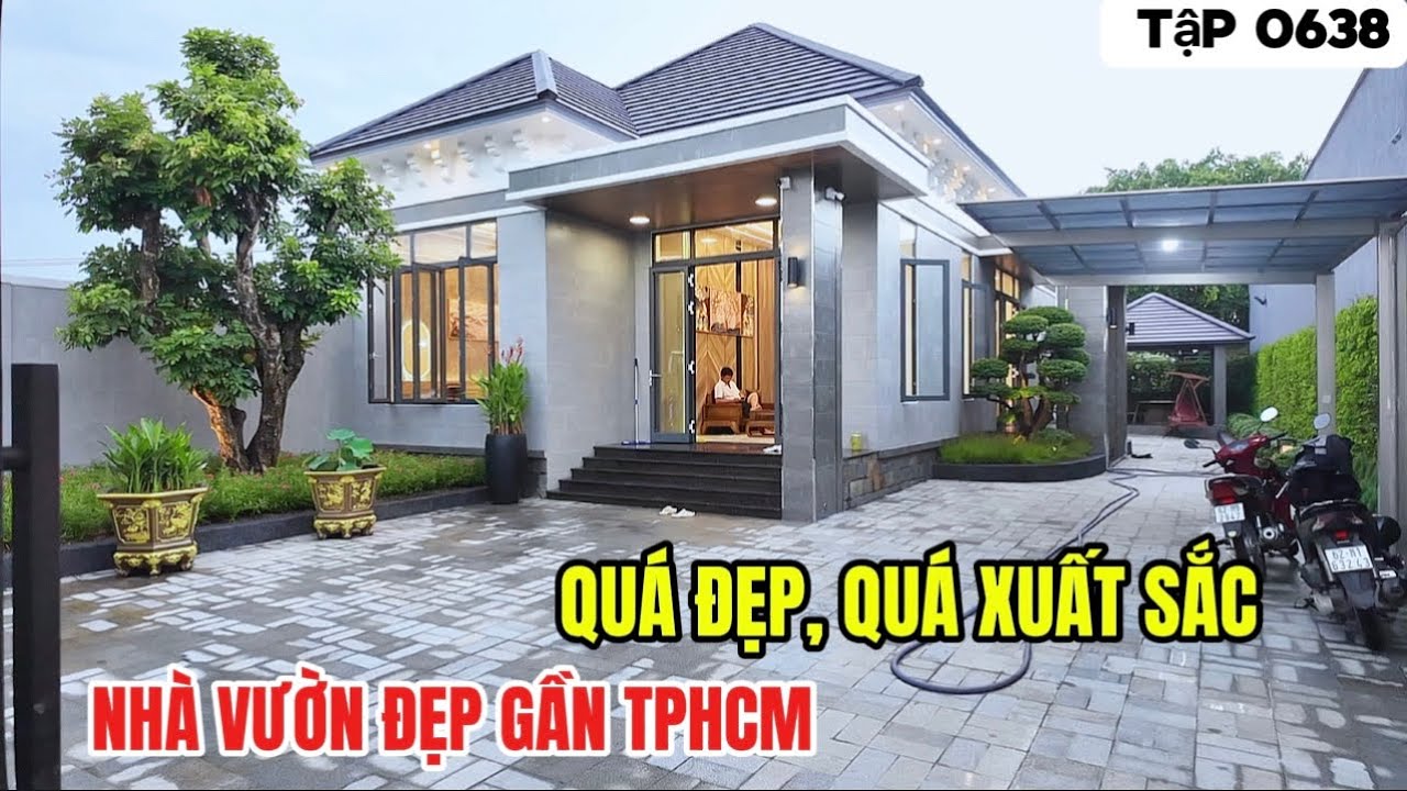 Tập 0638 (đã bán) Nhà vườn đẹp gần tphcm | Nhà vườn Long An Quá đẹp, đầy đủ tiện nghi | Nhà vườn 365
