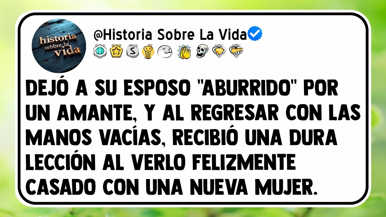Dejó a su esposo 