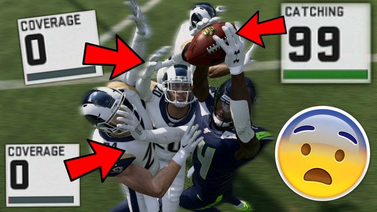 99 ловля мяча против 0 защиты в Madden 20