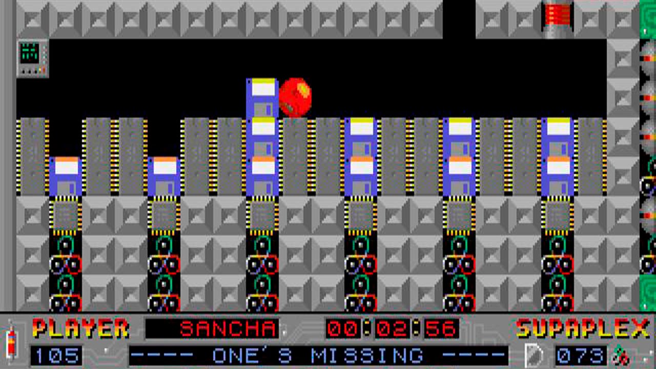 Supaplex (WITH COMMENTS): Level 105 - One's Missing