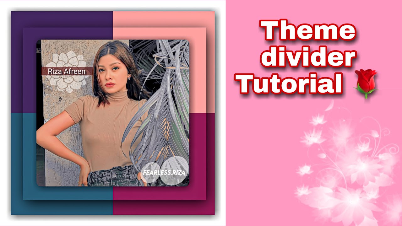 Theme divider Tutorial ❤️|Tutorials By Raida ❤️