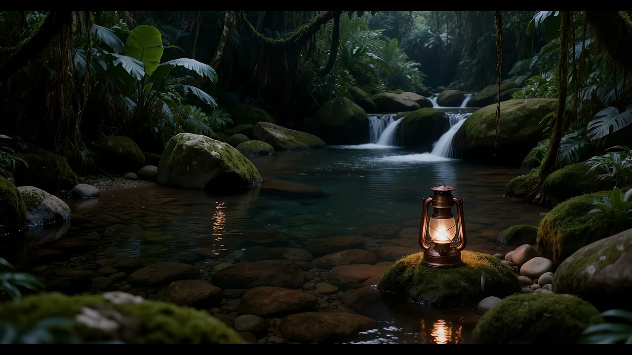 Peaceful Forest River Sounds | Dark Screen Sleep Aid | Insomnia Relief for Deep Sleep
