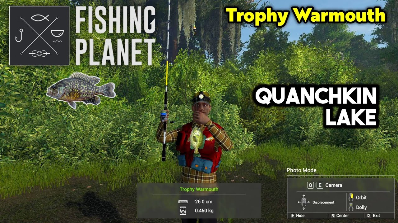Trophy Warmouth Quanchkin Lake - Fishing Planet
