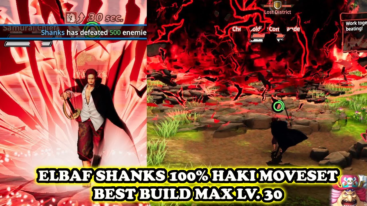 NEW Elbaf Shanks 100% Haki Moveset [BEST BUILD LV.30] | One Piece Pirate Warriors 4 Mods