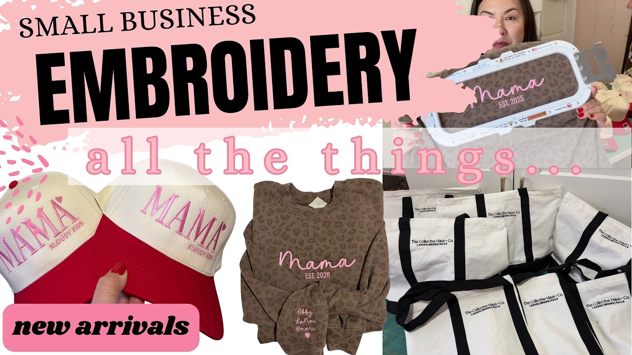 MACHINE EMBROIDERY Business VLOG motivation. WORK WITH ME VLOG. HOME BASE BUSINESS