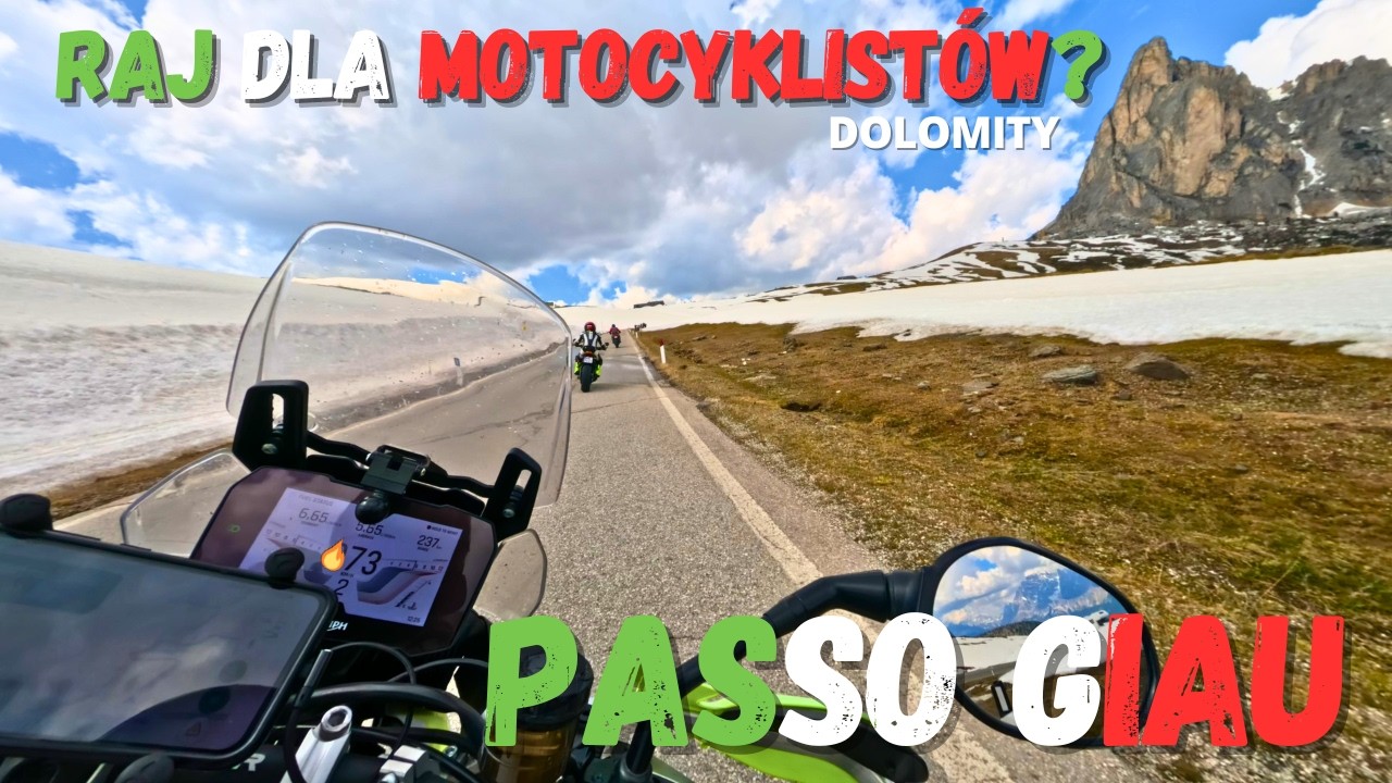 Maj&oacute;wka w Dolomitach 🔥 Passo Giau na motocyklu | widoki, kt&oacute;re rozwalają system!