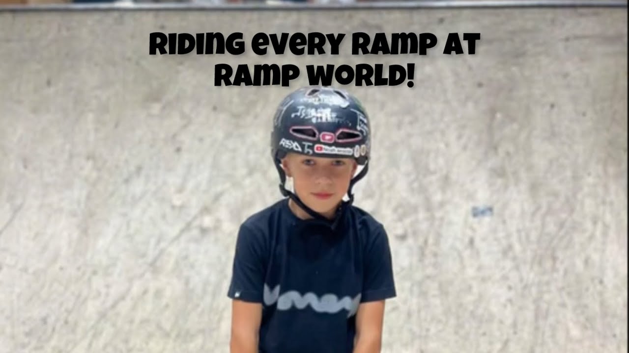 Riding every Part of ramp world cardiff #scooter #skatepark 
