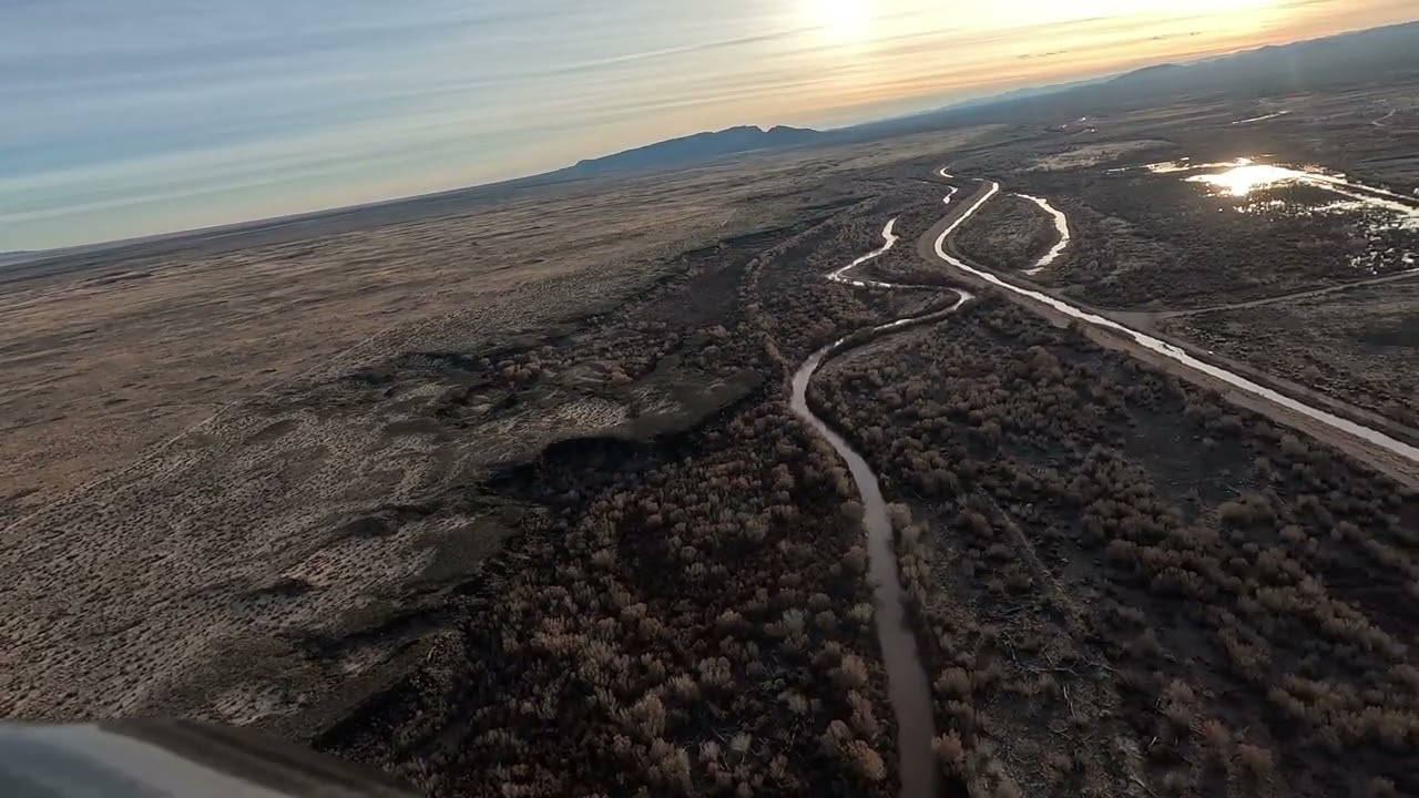 Flying over Fort Craig