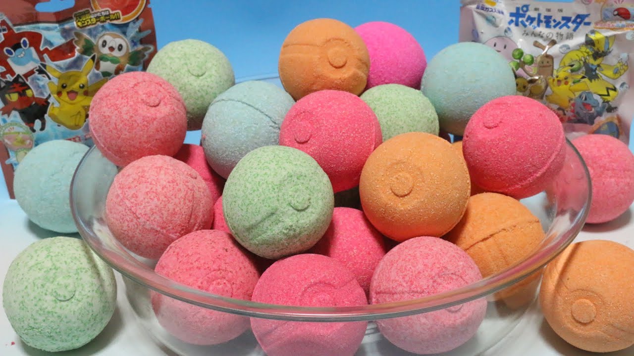 ポケットモンスター バスボール×30 音フェチ Pokemon Bath Bubble powder ball ASMR