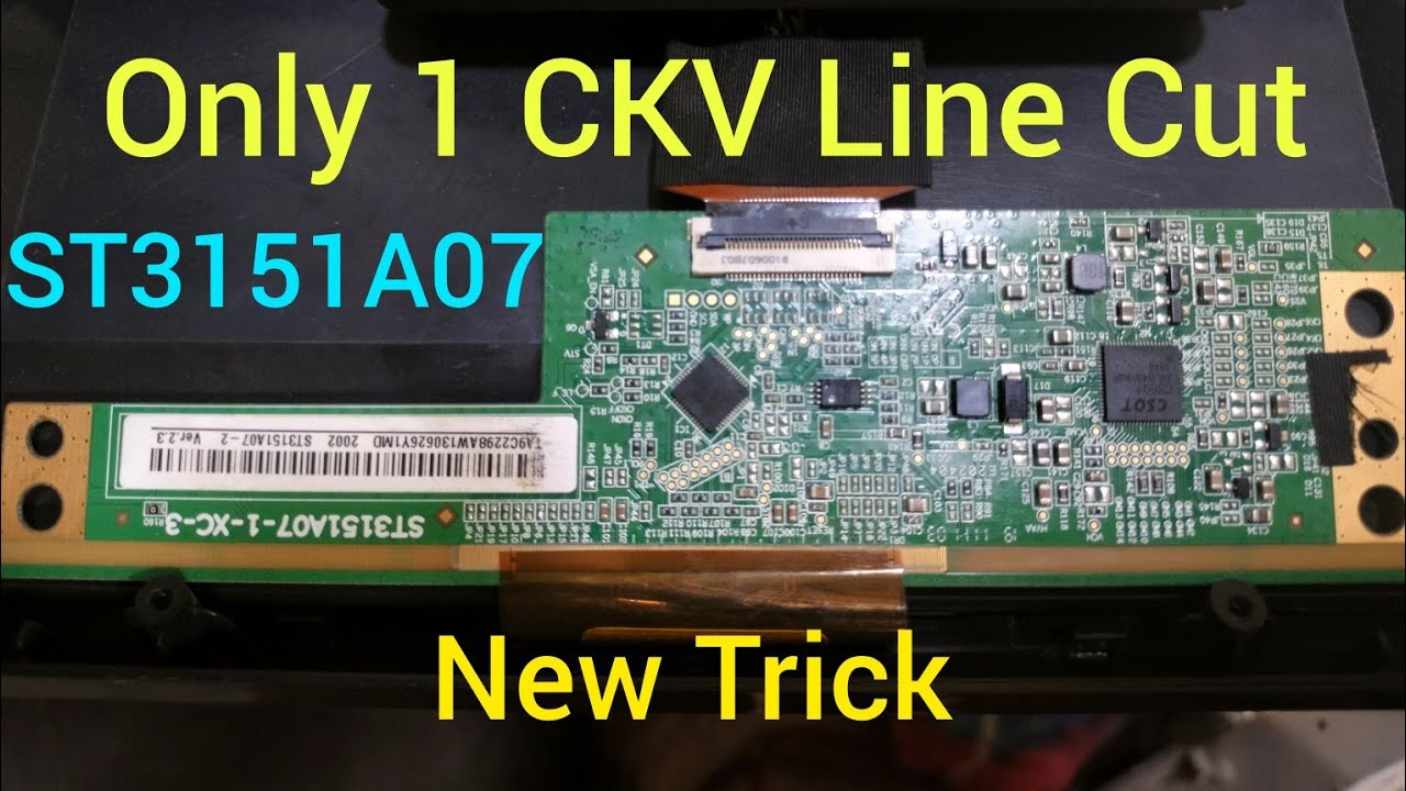 ST3151A07 No Display, Black screen Only 1 Line Cut Solution
