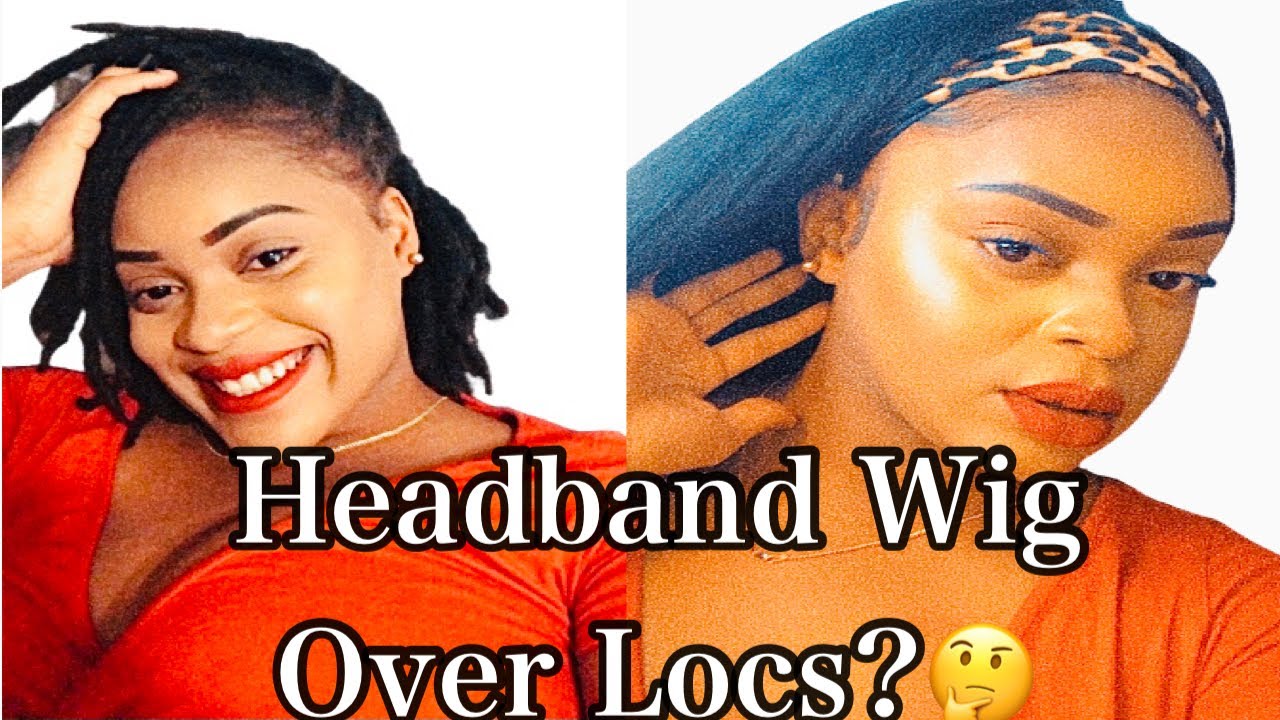 This Headband Wig Really Disguise my Locs OMG ?!??!Headband Wig Tutorial 2021 Natural Straight