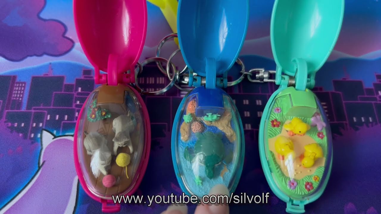 Takara Pocket Pets Wind Up Keyrings