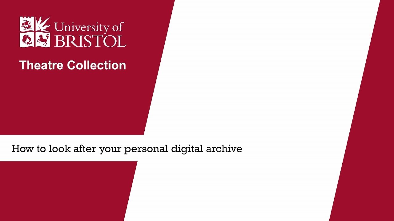 How to look after your personal digital archive