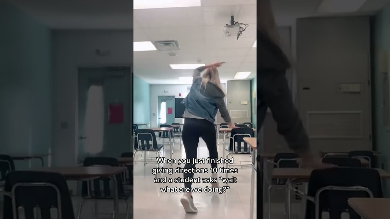 Teacher Reacts to Student's Question After Directions