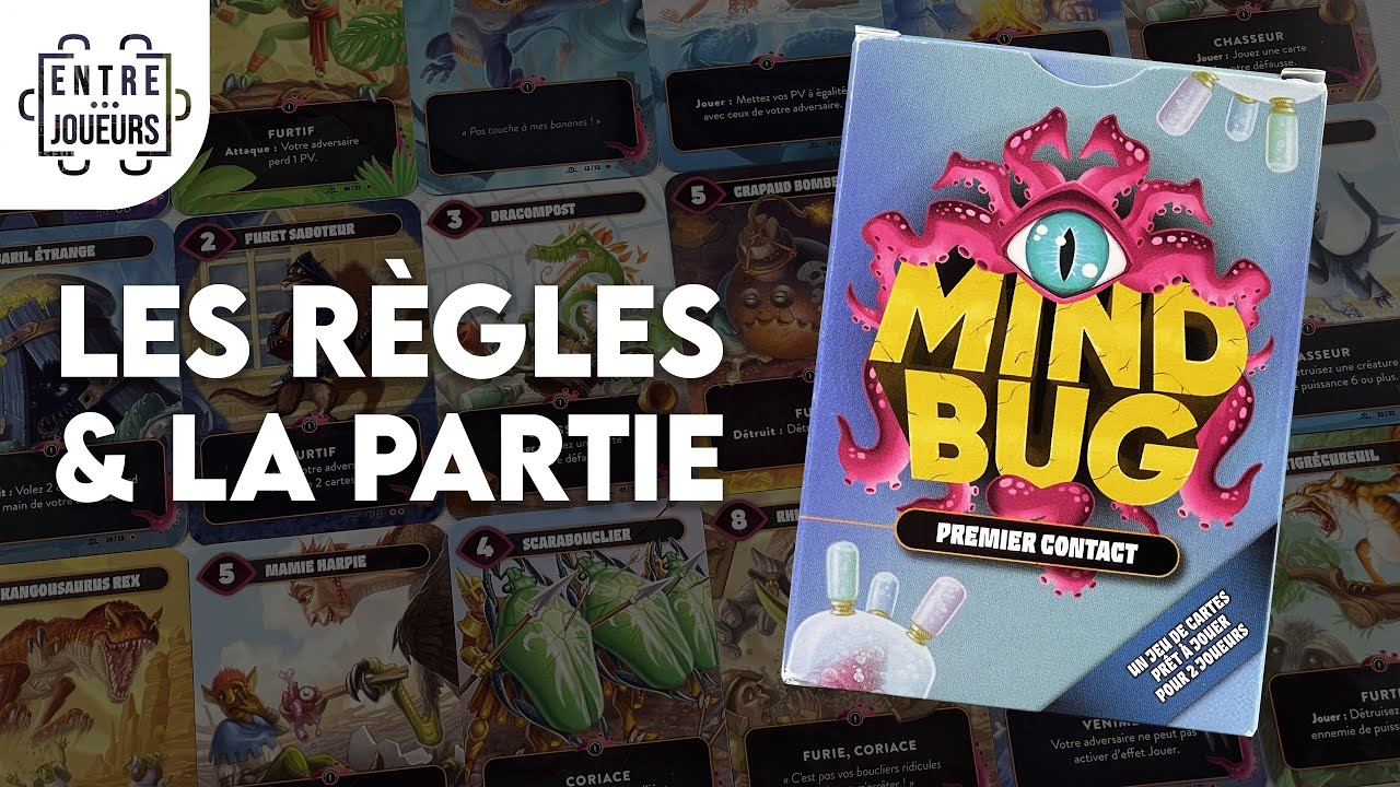 Mindbug, les règles expliquées et la partie commentée | Jeux de société Mind Bug de Richard Garfield