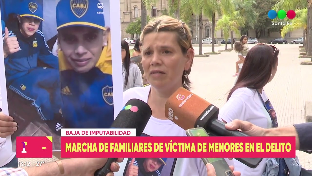 Baja de imputabilidad: familiares de víctimas de menores del delito realizaron una nueva marcha