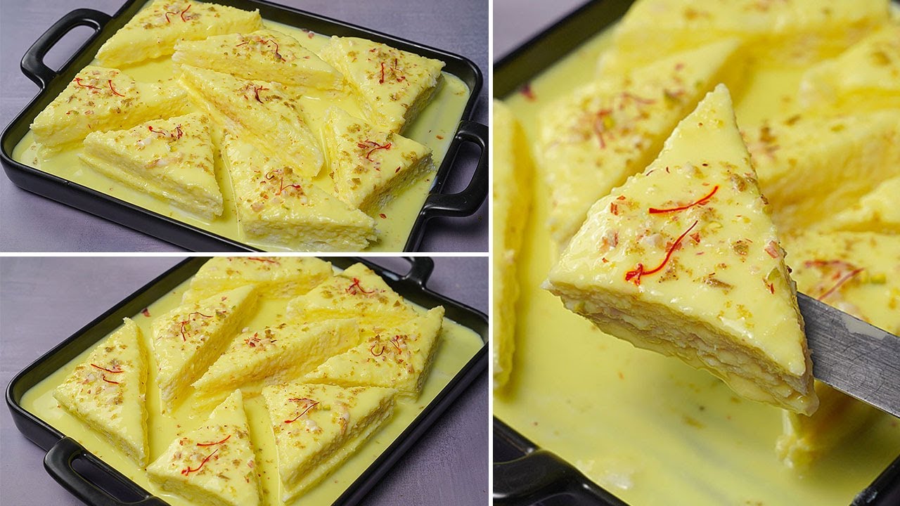 Super Easy And Quick Dessert Recipe | Bread Malai Dessert | Eid Special Dessert Bread Custard Malai