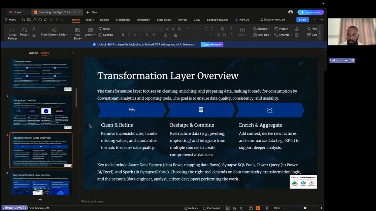Choosing the Right Tool in the MS Data Stack: Practical Decision Framework - Balogun David Taiwo