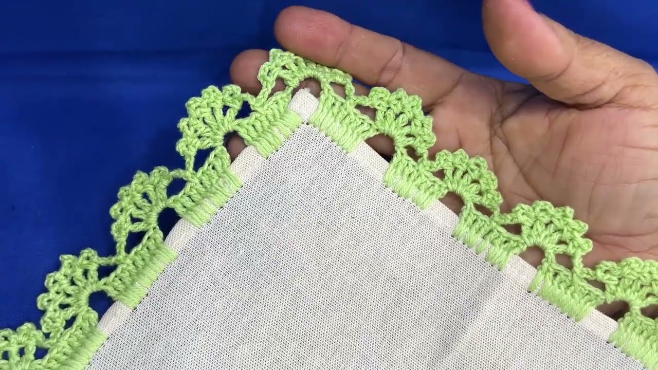 🌸&iexcl;Puntilla de florecitas f&aacute;cil y r&aacute;pida! 💕 | Vuelta y vuelta para servilletas🧵@puntillasfaciles 856