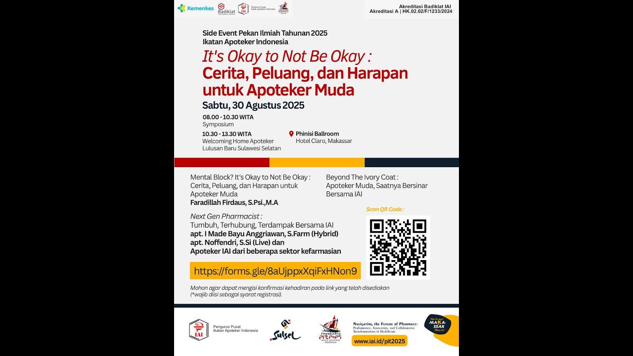 It's Okay to Not Be Okay: Cerita, Peluang dan Harapan untuk Apoteker Muda