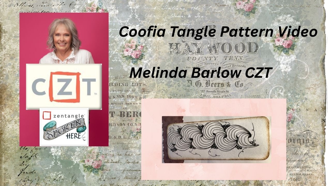 Coofia Tangle Pattern Video by Melinda Barlow CZT