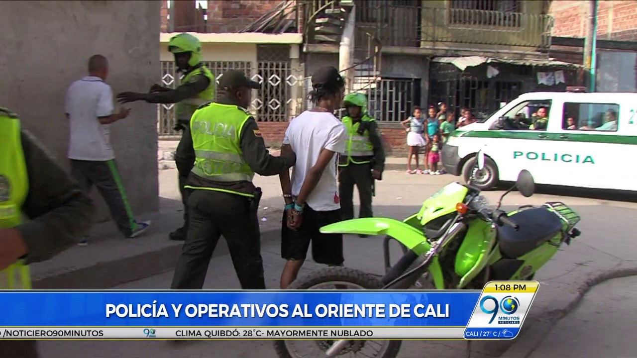 Enero 18 2017 90 Minutos acompañó uno de los operativos de la Policía en el Oriente de Cali