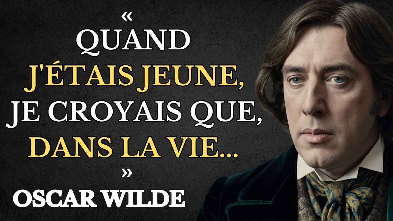 Oscar Wilde : Des citations qui r&eacute;sonnent encore aujourd&rsquo;hui