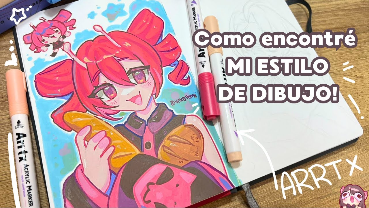 Probando MARCADORES ARRTX ♡ |Cómo ENCONTRÉ mi ESTILO de DIBUJO⋆˚࿔ | by: Yoko Yume
