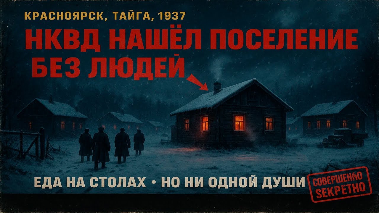 Тайга Красноярска: НКВД нашёл ПОСЕЛЕНИЕ БЕЗ ЛЮДЕЙ. Еда на столах, но ни одной души...