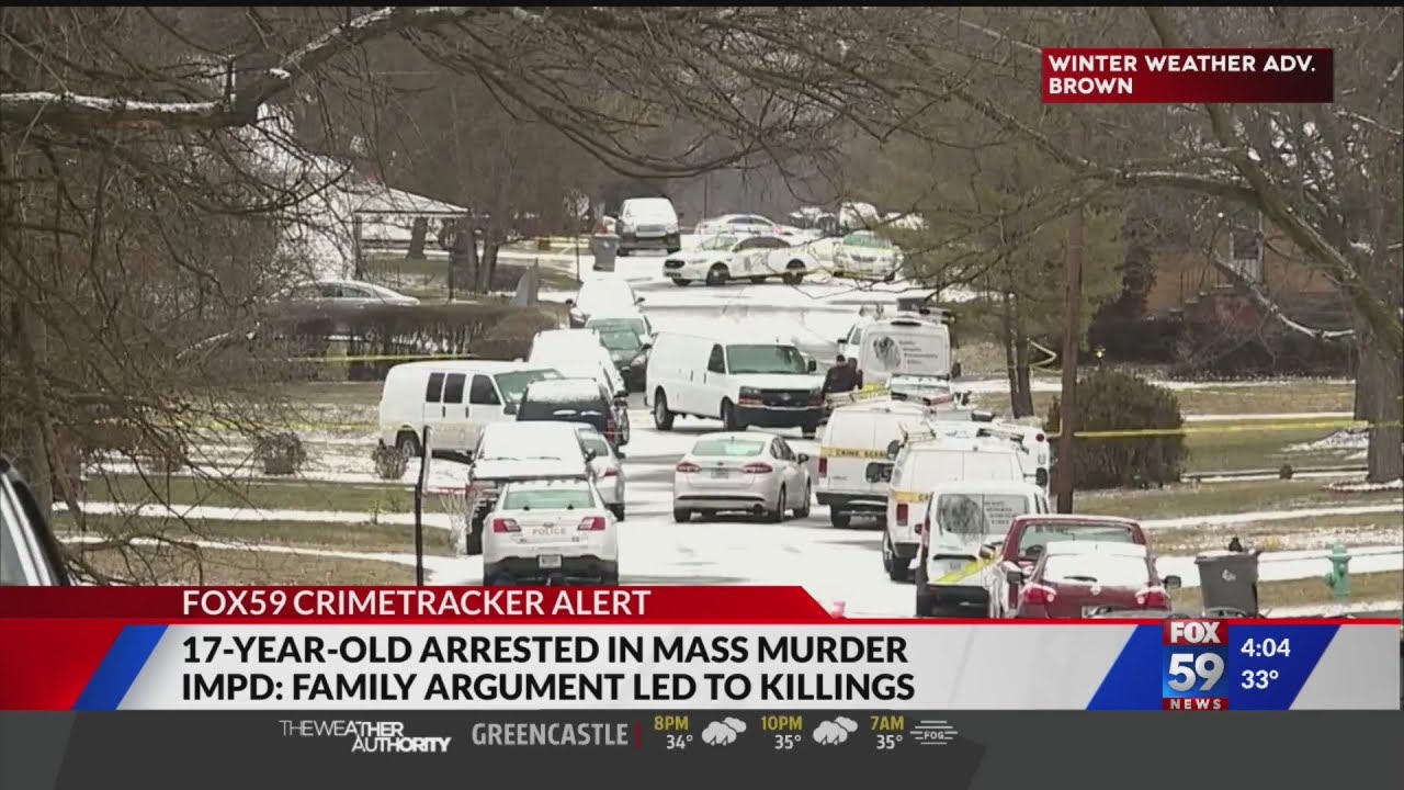 17-year-old arrested in mass murder, IMPD says family argument lead to killings