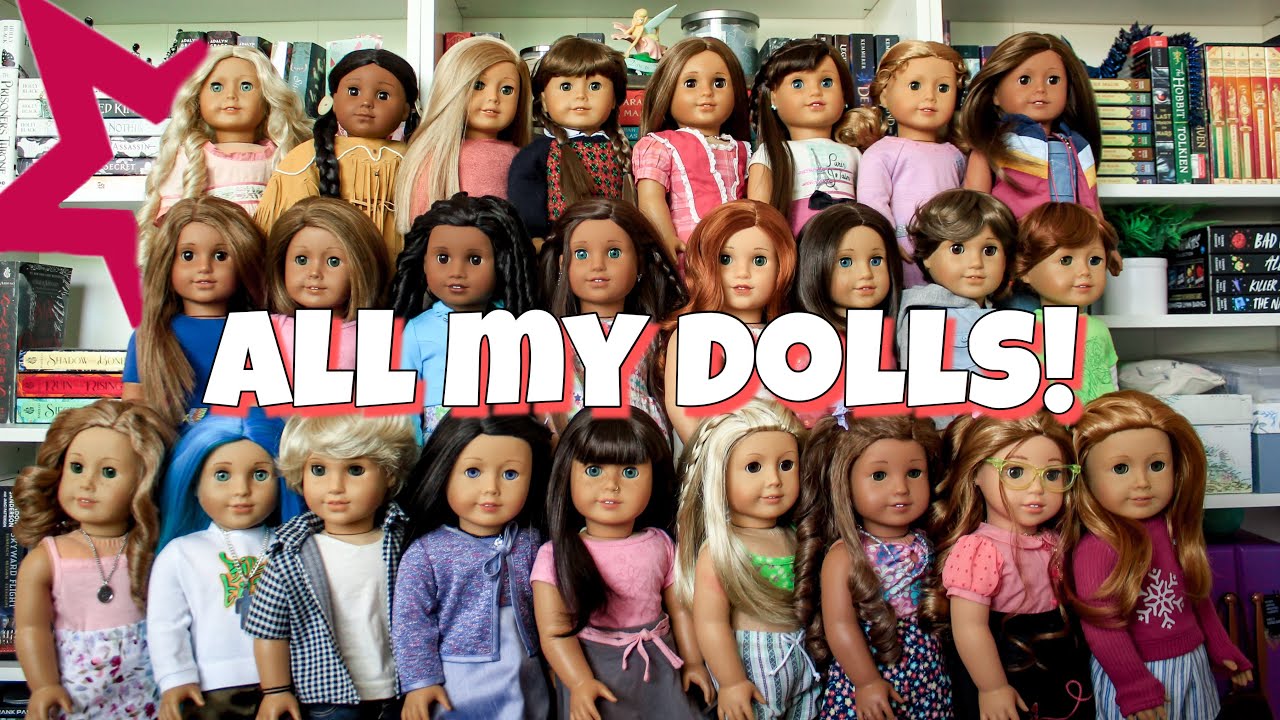 All 25 of my American Girl Dolls in 2025