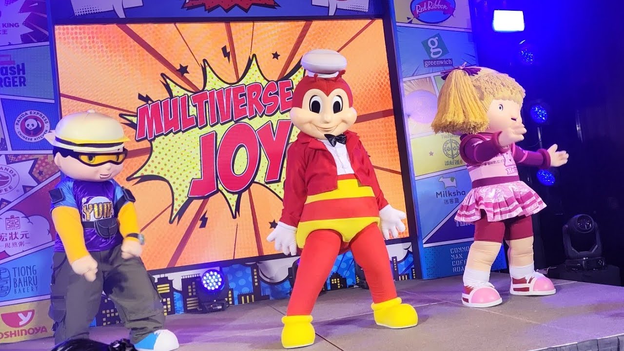 Jollibee, Hetty Spaghetti, Mr. Yum performs 