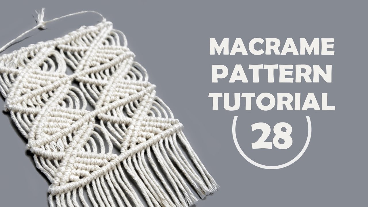 MACRAME Square & Triangle Pattern Tutorial ◆ 28 ◆