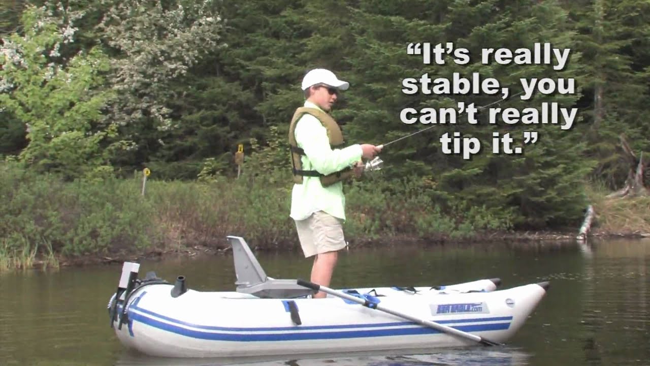 Mitch Moline talks about his Sea Eagle 285 Frameless Pontoon Boat