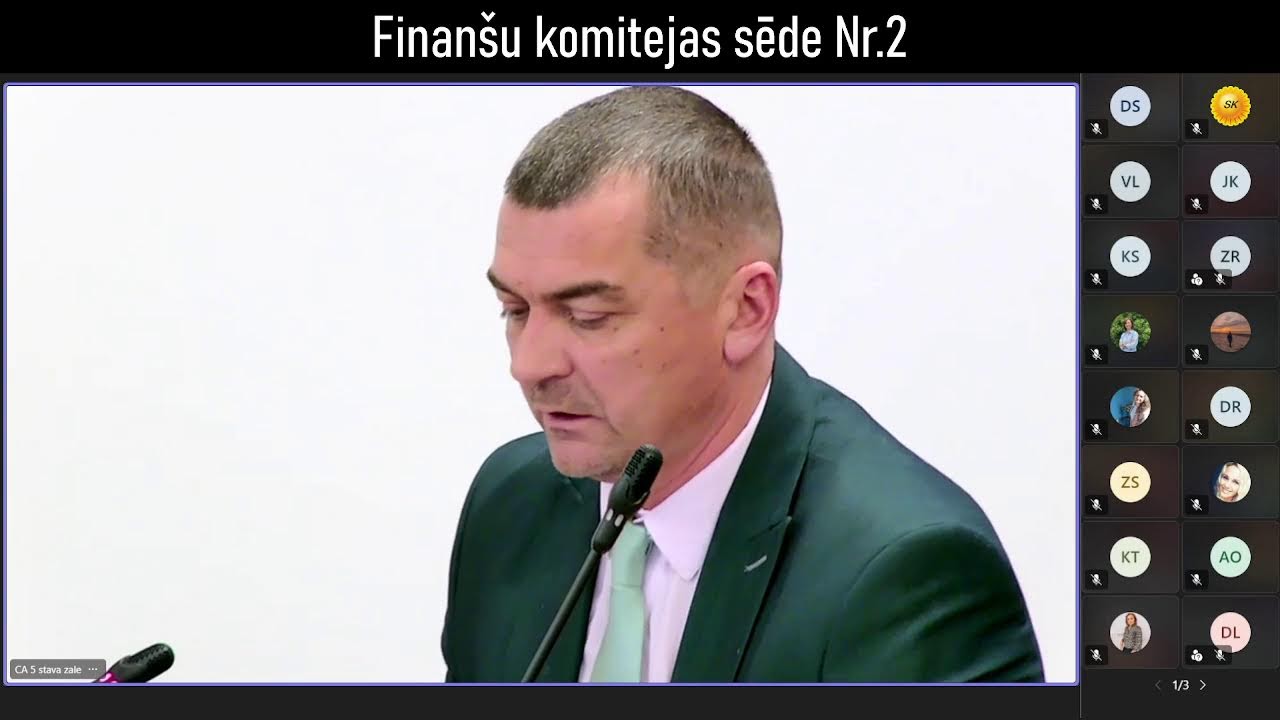 Finanšu komitejas sēde Nr.2